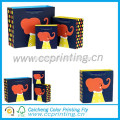 Cute paper bag with cartoon printed for gift packing